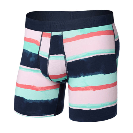 SAXX DropTemp Cooling Cotton Boxer Brief  -  Small / H20 Stripe - Multi