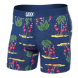 SAXX Mens Vibe Modern Fit Boxer  -  Small / Holidays in Paradise - Blue