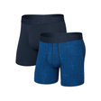 SAXX Mens Droptemp Cooling Cotton Boxer Brief Fly 2-Pack