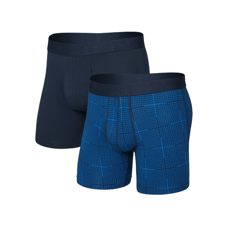 SAXX Mens Droptemp Cooling Cotton Boxer Brief Fly 2-Pack