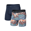 SAXX Quest Quick-Dry Mesh Boxer Brief Fly 2-Pack