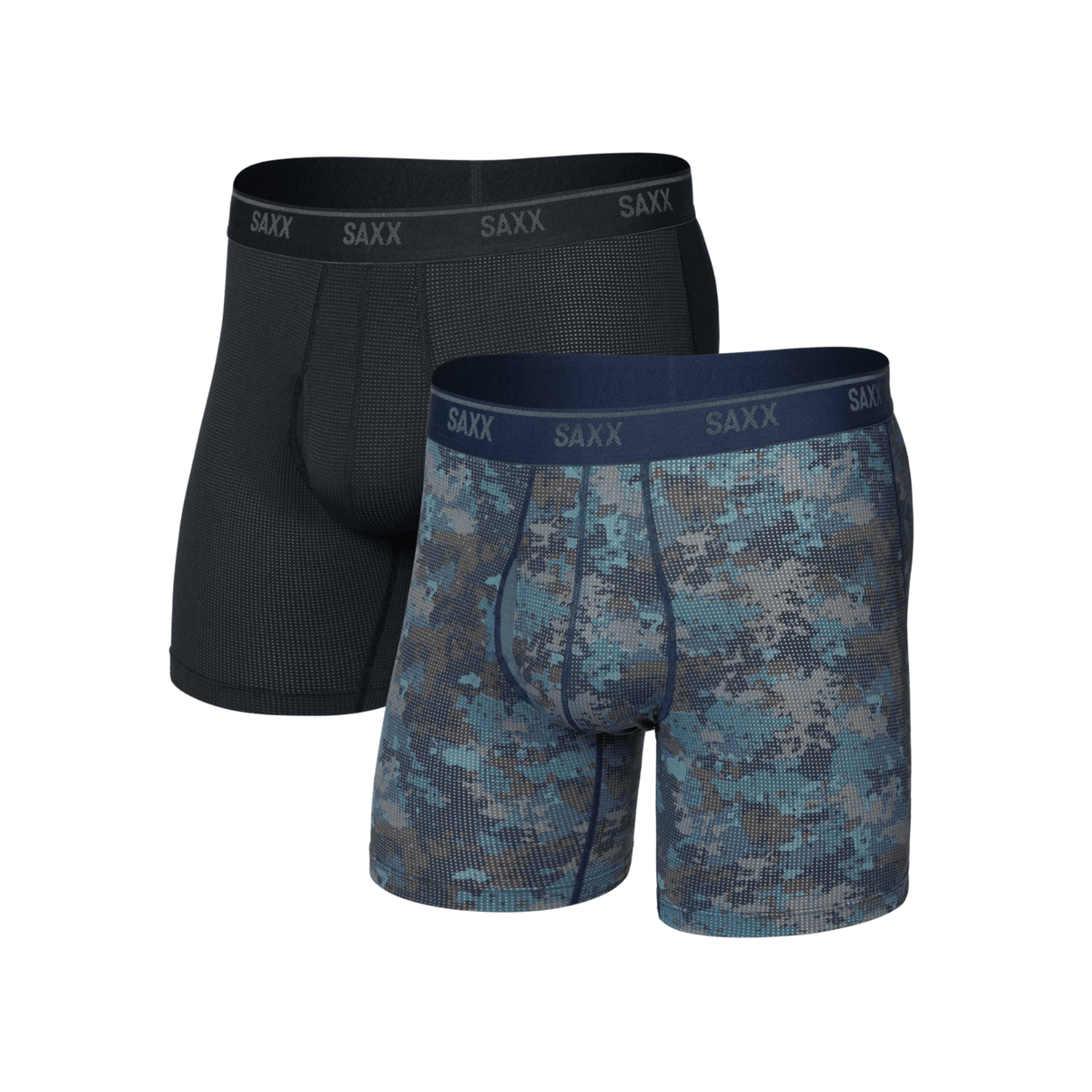 SAXX Quest Quick-Dry Mesh Boxer Brief Fly 2-Pack