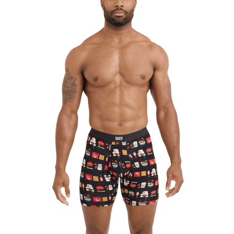 SAXX Mens Vibe Xtra Soft Comfort Boxer Brief 2-Pack Patterns