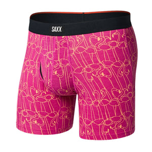 SAXX Vibe Xtra Soft Comfort Boxer Brief  -  Small / Flamingo Ink - Fuchsia