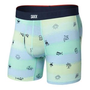 SAXX Vibe Xtra Soft Comfort Boxer Brief  -  Small / Iconic Summer - Multi
