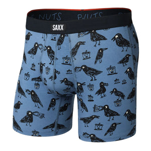 SAXX Vibe Xtra Soft Comfort Boxer Brief  -  Small / Protect the Nuts - Blue Horizon
