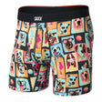SAXX Mens Vibe Xtra Soft Comfort Boxer Brief  -  Small / Summer Dogs of SAXX - Multi