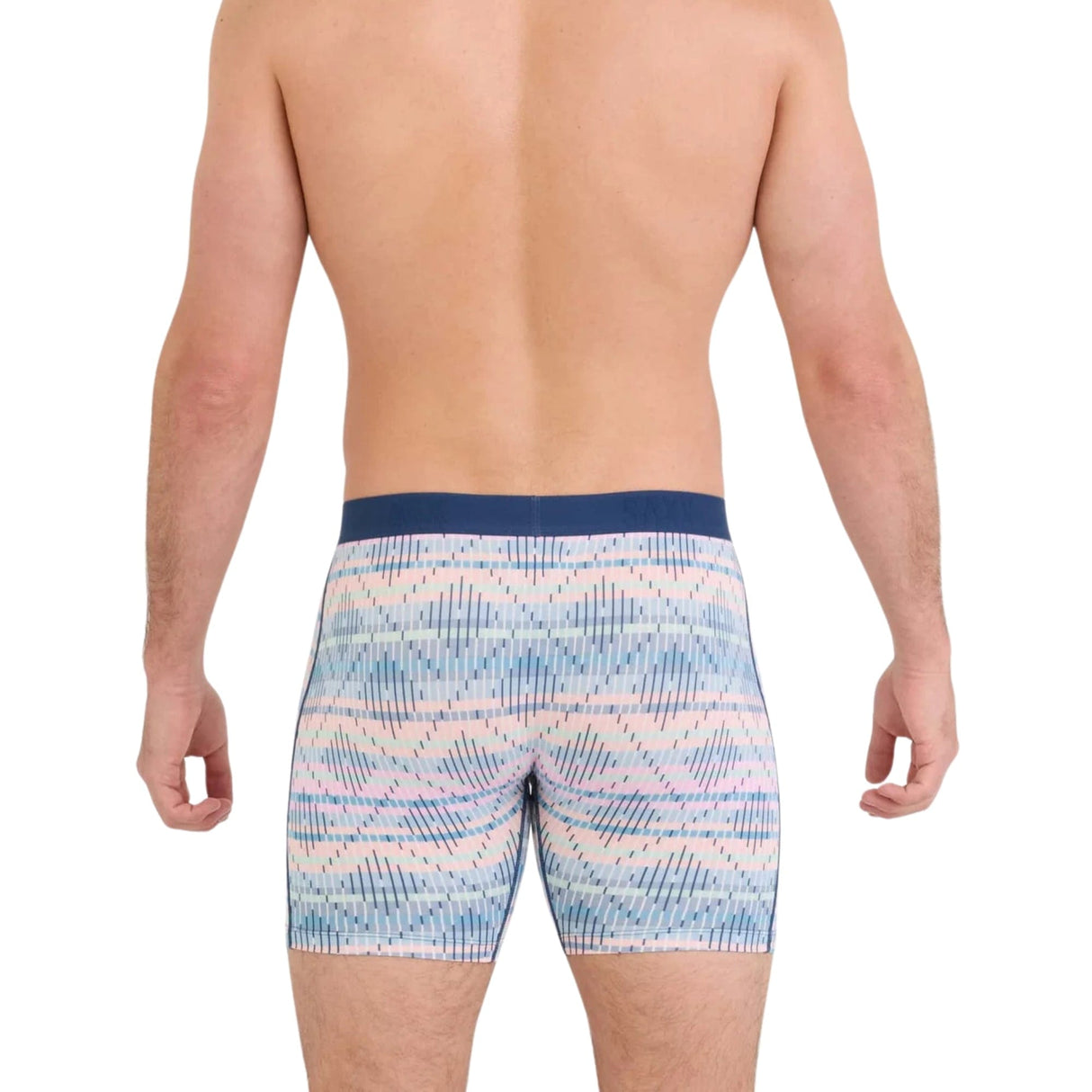SAXX Mens Vibe Xtra Soft Comfort Boxer Brief Fly - Summer Weave - Multi

