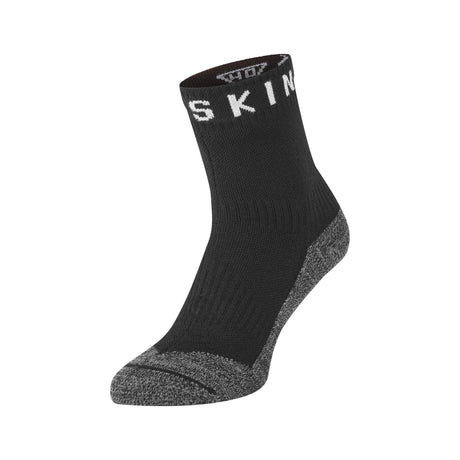 Sealskinz Somerton Waterproof Warm Weather Soft Touch Ankle Socks  -  Small / Black/Gray Marl/White
