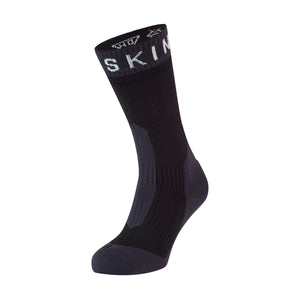 Sealskinz Stanfield Waterproof Extreme Cold Weather Mid Socks  -  Small / Black/Gray/White