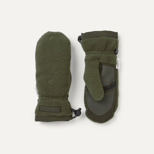 Sealskinz Sturston Windproof Sherpa Fleece Convertible Mittens  -  Small / Green