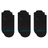 Stance Icon Low Tab 3-Pack Socks  -  Small / Black/Black