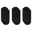 Stance Icon Low Tab 3-Pack Socks  -  Small / Black/Black