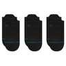Stance Icon Low Tab 3-Pack Socks  -  Small / Black/Black