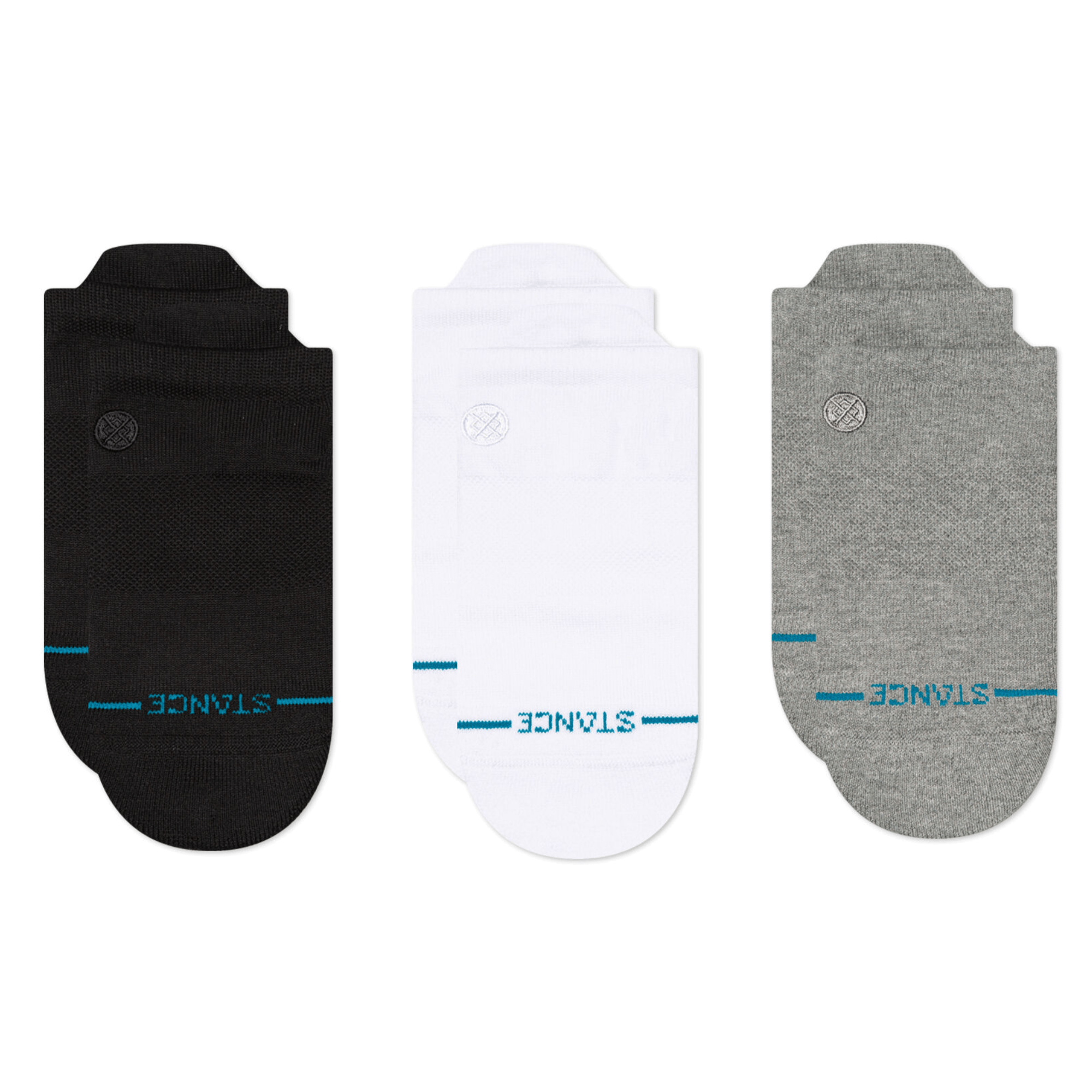 Stance Icon Low Tab 3-Pack Socks  -  Medium / Black