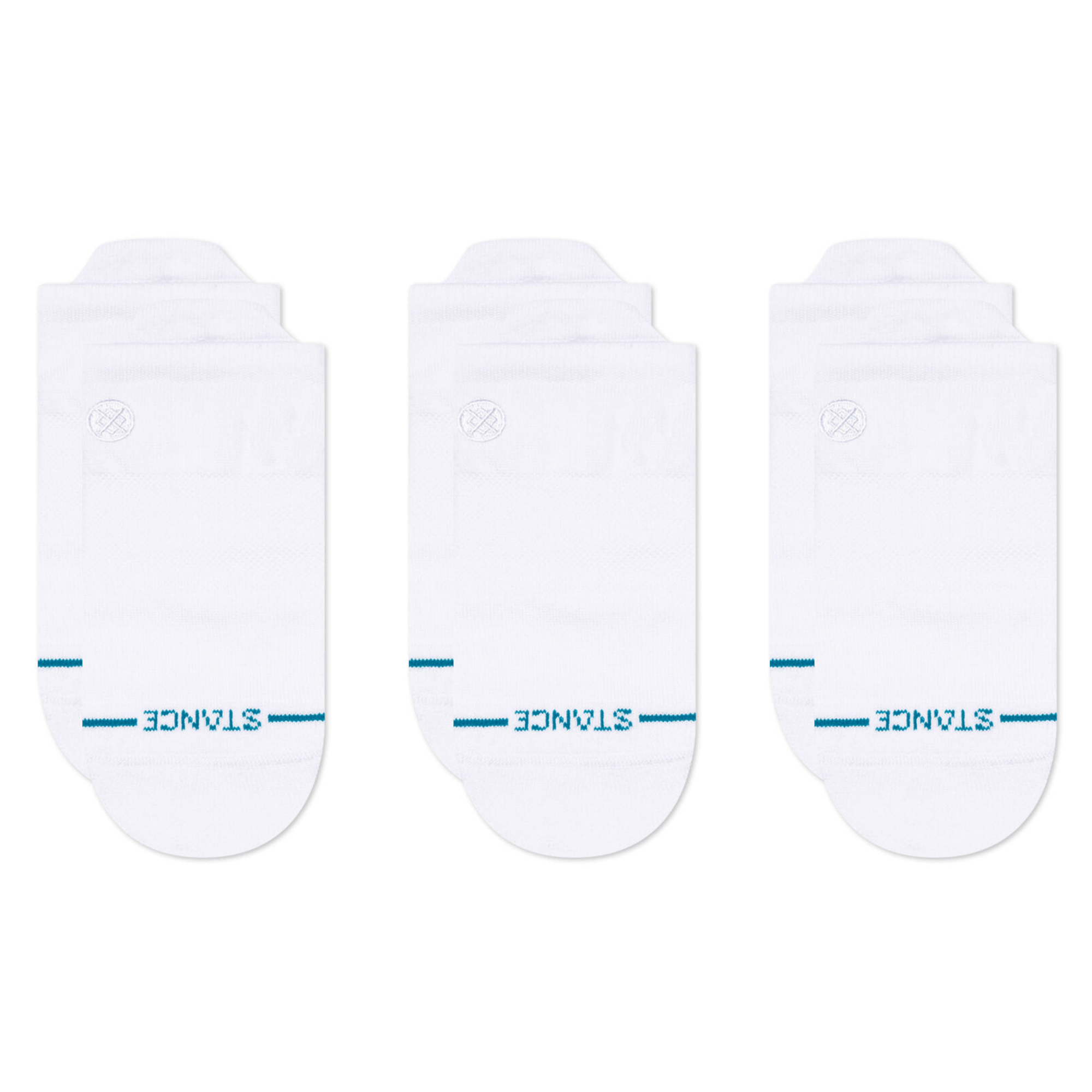 Stance Icon Low Tab 3-Pack Socks  -  Small / White
