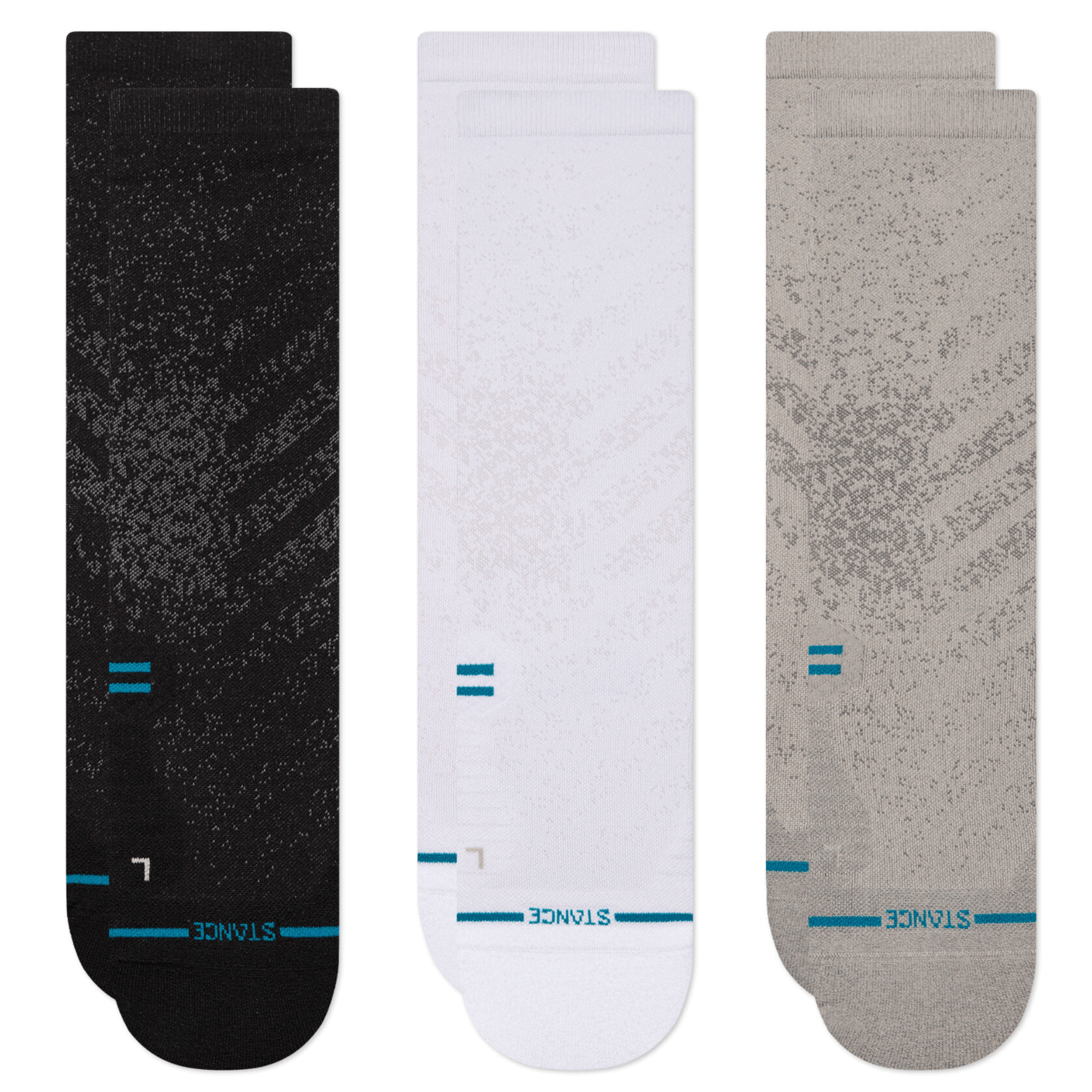 Stance Light Performance Crew 3-Pack Socks  -  Small / Multi