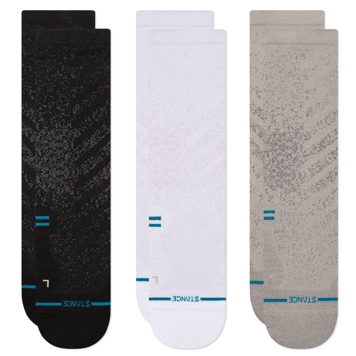 Stance Light Performance Crew 3-Pack Socks  -  Small / Multi