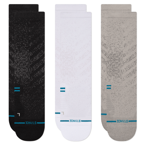 Stance Light Performance Crew 3-Pack Socks  -  Small / Multi