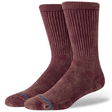 Stance Icon Dyed Crew Socks  -  Medium / Fig