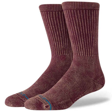 Stance Icon Dyed Crew Socks  -  Medium / Fig
