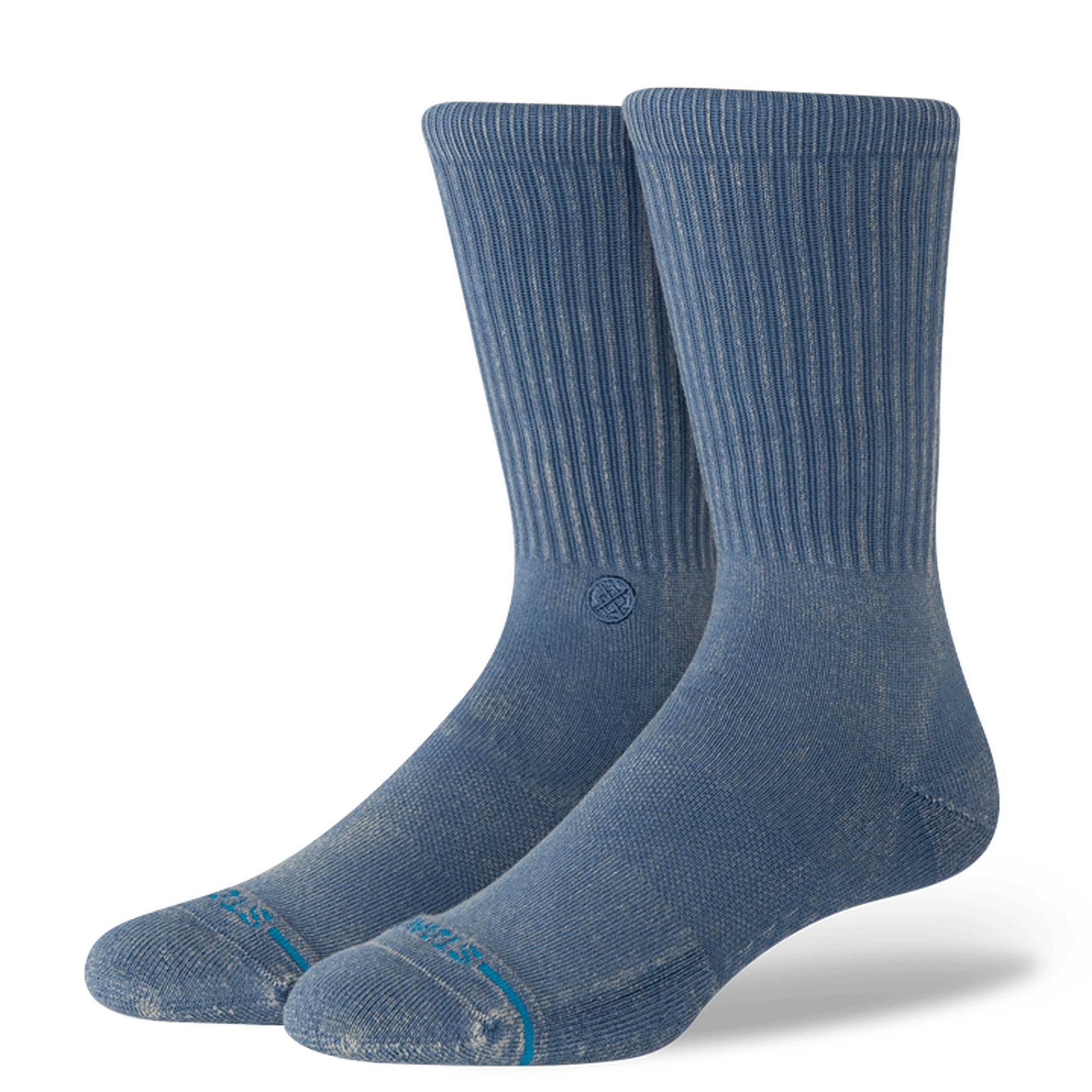 Stance Icon Dyed Crew Socks  -  Medium / Sea Blue