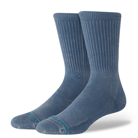 Stance Icon Dyed Crew Socks  -  Medium / Sea Blue