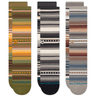 Stance Curren Crew 3-Pack Socks  -  Medium / Green