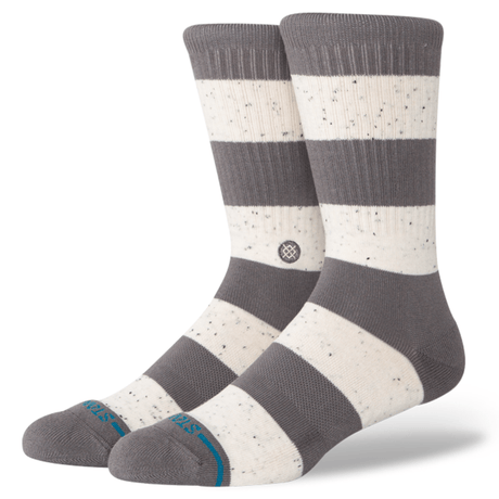 Stance Nep Stripe Crew Socks  -  Medium / Grey