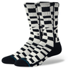 Stance Wave Check Crew Socks  -  Medium / Black