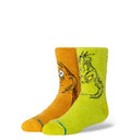 Stance Kids The Grinch Fuzzy Crew Socks  -  Medium / Grinch and Max Fuzzy - Green