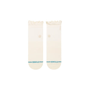 Stance Womens Ruffle Quarter Socks  -  Medium / Canvas
