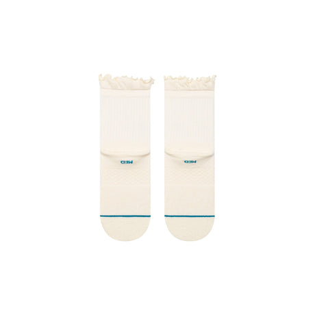 Stance Womens Ruffle Quarter Socks  -  Medium / Canvas