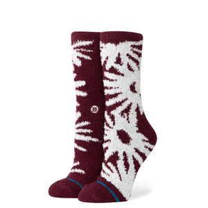 Stance Womens Daisies Cozy Crew Socks  -  Small / Fig