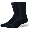 Stance Womens Rolled Solid Crew Socks  -  Small / Black