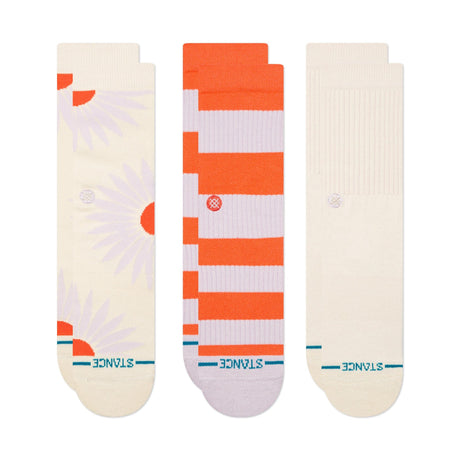 Stance Womens Prowess 3-Pack Crew Socks  -  Small / Canvas