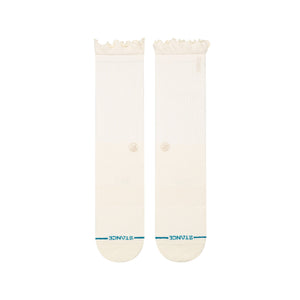 Stance Womens Ruffle Crew Socks  -  Medium / Canvas