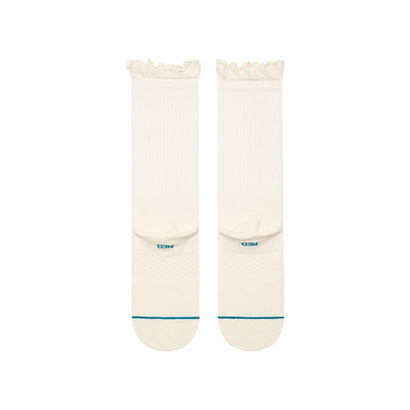 Stance Womens Ruffle Crew Socks  -  Medium / Canvas