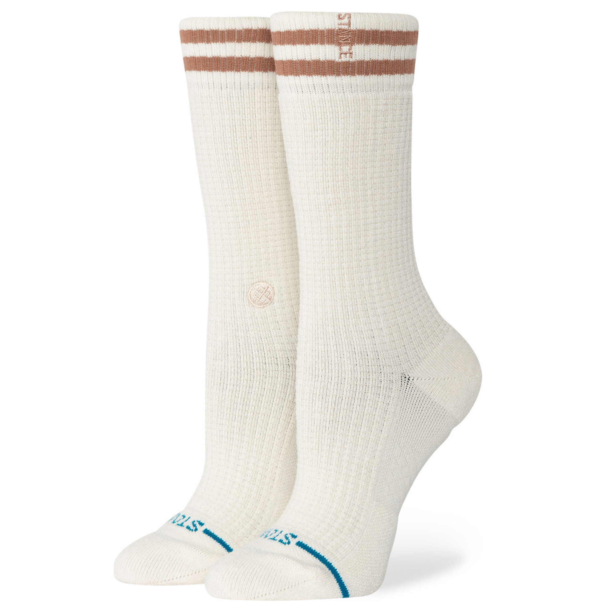 Stance Womens Waffles & Butter Crew Socks  -  Medium / Ivory