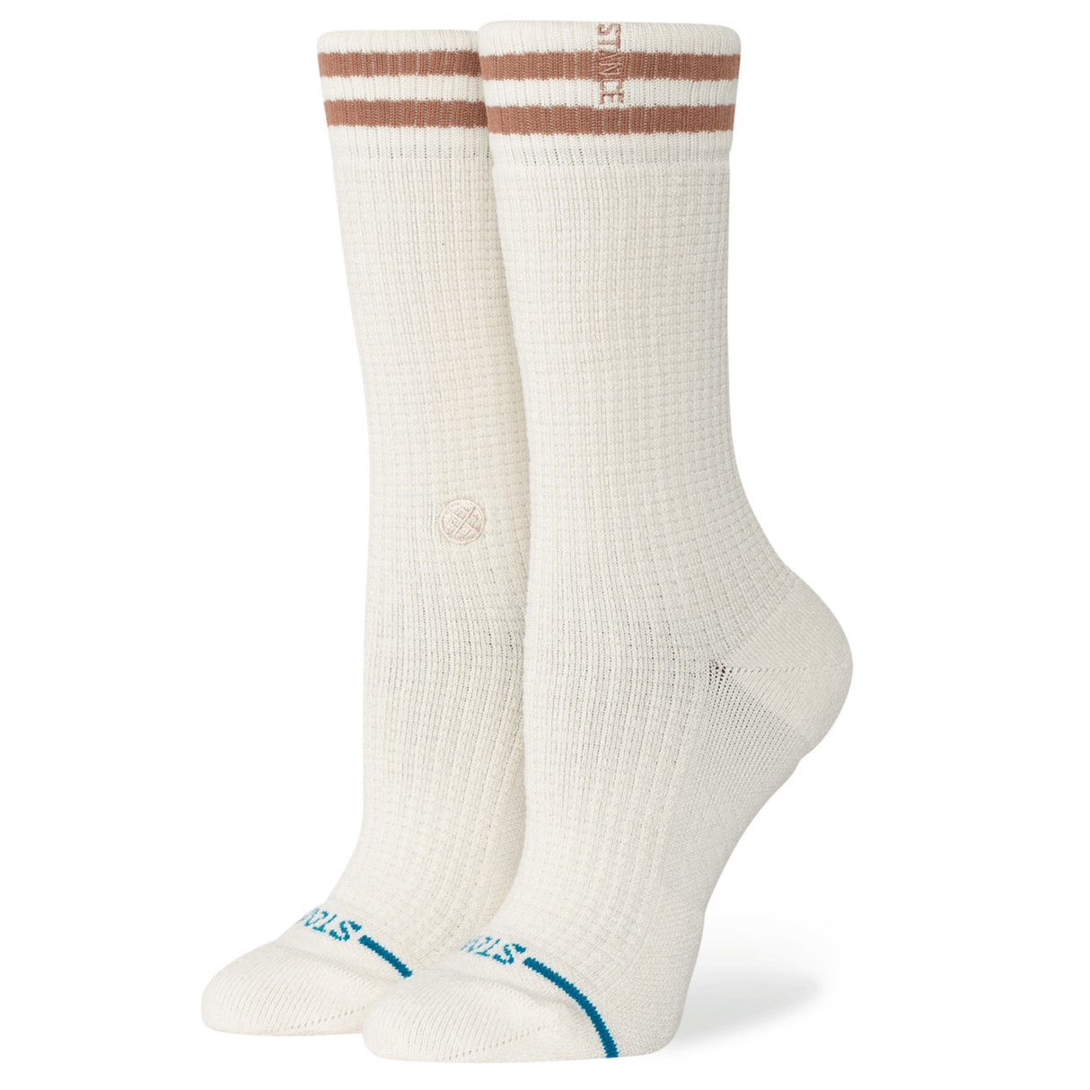 Stance Womens Waffles & Butter Crew Socks  -  Medium / Ivory