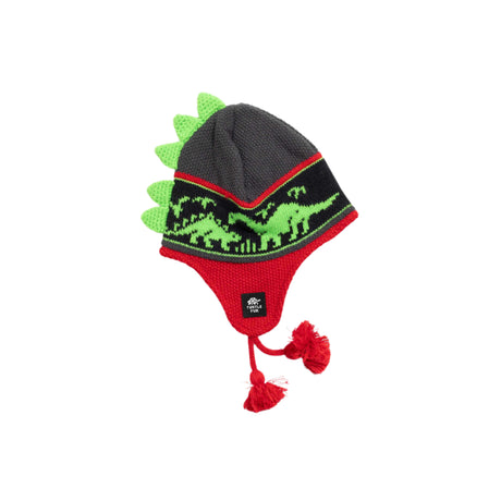 Turtle Fur Kids Dr Dino Beanie  -  One Size Fits Most / Red