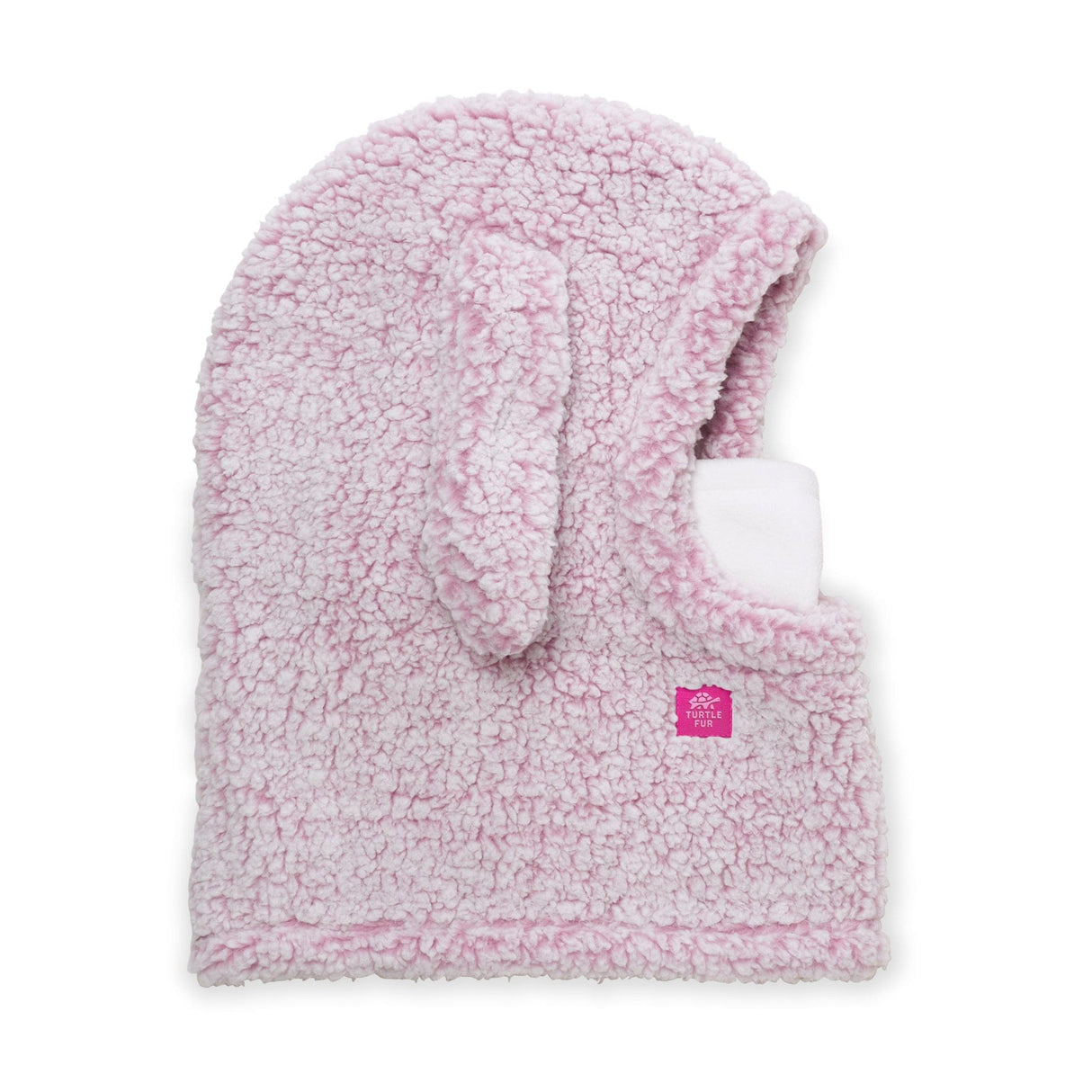Turtle Fur Kids Comfort Lush Bunny Overhood  -  One Size Fits Most / Dusty Rose