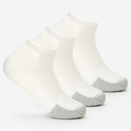 Thorlo Tennis Maximum Cushion Low-Cut Socks  -  Medium / White / 3-Pair Pack