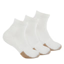Thorlo Tennis Maximum Cushion Ankle 3-Pack Socks  -  Medium / White