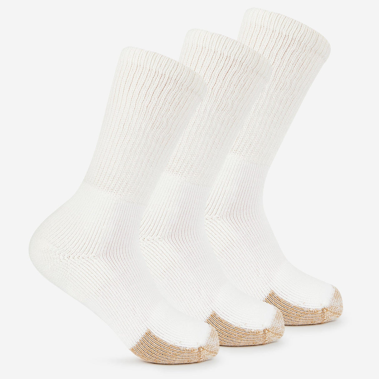 Thorlo Tennis Maximum Cushion Crew Socks  -  Medium / White / 3-Pair Pack