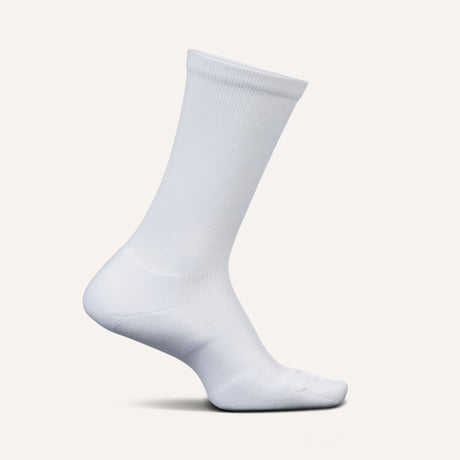 Feetures Therapeutic Max Cushion Crew Socks  -  Small / White