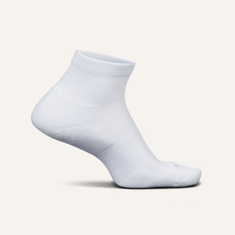 Feetures Therapeutic Max Cushion Quarter Socks  -  Small / White