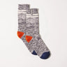 Sealskinz Mens Thwaite Bamboo Mid-Length Twisted Socks  -  Small/Medium / Gray/Blue/Orange/Cream