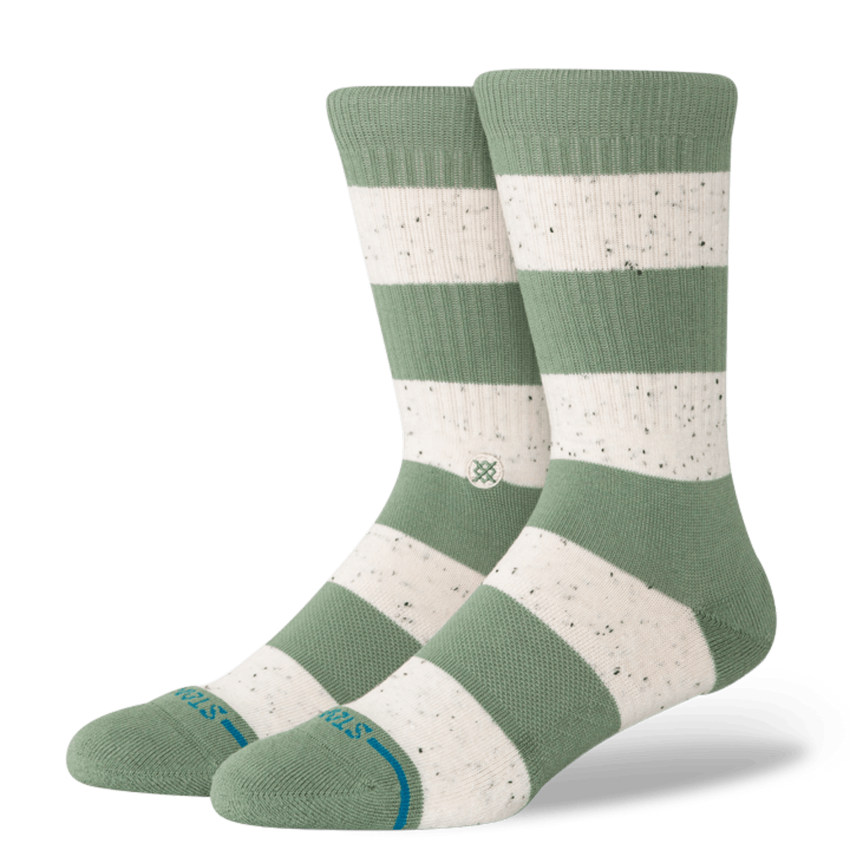 Stance Nep Stripe Crew Socks  -  Medium / Green