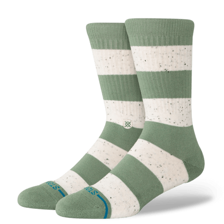 Stance Nep Stripe Crew Socks  -  Medium / Green